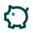 Pictogramme tirelire cochon